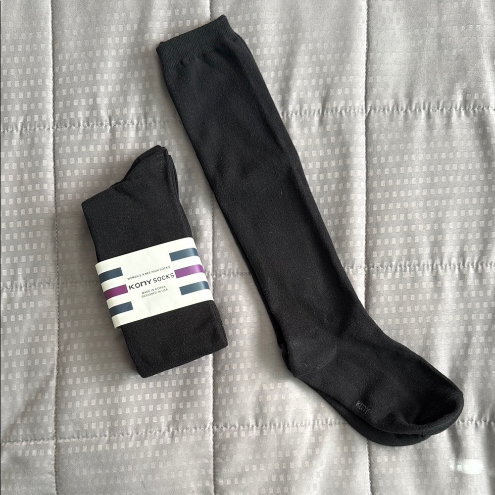 Black Mid-Calf/Knee High Socks